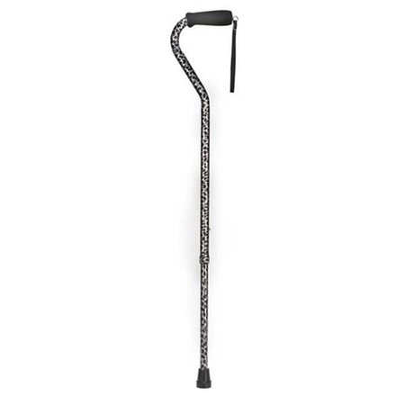 MABIS Mabis 502-1300-9905 Lightweight Adjustable Designer Cane - Offset Handle - Spotted 502-1300-9905